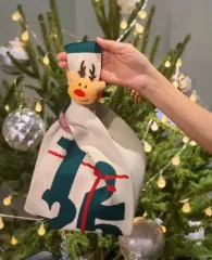 プレゼント用、クリスマス ニットバッグ