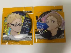 ハイキュー ビスケット 缶バッジ 月島＆山口 まとめ売り