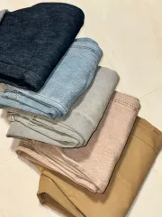 4点まとめ ライトブルー セルビッジ ウォッシュ グレー ウォッシュ ベージュ デニム パンツ