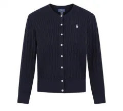 ポロラルフローレン ガールズ ケーブル カーディガン ネイビー M
