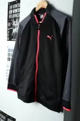 W(S) PUMA プーマ ジップアップ ジャージ トラックジャージ ブラック オールドスクール -1596B