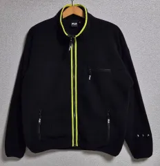 オーバーサイズ L) フィラ ブラック フリース ジャケット