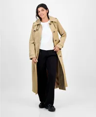 ロンドンフォグ レディース アウター ジャケット・ブルゾン コート マキシ London Fog Womens Hooded Belted Maxi Trench Coat British Khakiのサムネイル