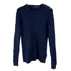 M ポロラルフローレン ゴールド ボタン ディテール ケーブル ケーブル編み ニット