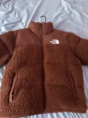 20FW ザノースフェイス リバーシブル シェルパ ヌプシ ダウン ジャケット ブラウン