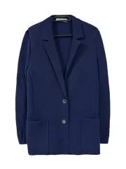 S CORDIER 2ボタン オーバーサイズ ニット ブレーザージャケット