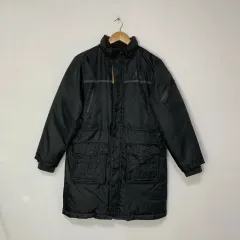 ジョーダン ブラック ロング ダウン アウター ユニセックス ヴィンテージ L ブルゾン