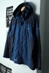 (M) K2 ケイツー ジップアップ ウィンドブレーカー アウター ジャケット 登山 ネイビー-1557A