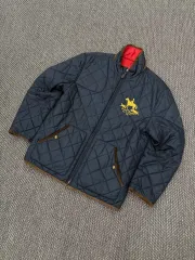 ポロラルフローレン 軽量ダウン ネイビー リバーシブル M