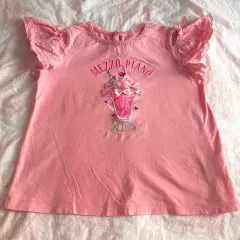 メゾピアノ ピンク アイスクリーム リボン ソーダ Tシャツ レース ヴィンテージ ヒメ ロギャル
