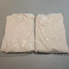 ユニクロ アイボリー ベルベット ゴージ ネック 長袖Tシャツ 新品 2点 150程度 サイズ