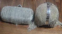 ストーン装飾 クラッチバッグ レディース ハンドバッグ バッグ 2種 セット