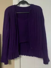 アンゴラ カーディガン セット