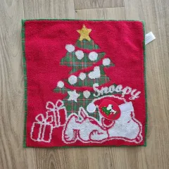 日本からの輸入 スヌーピー クリスマス ハンドタオル