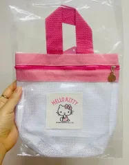 ハローキティ メッシュバッグ ピンク ジッパー 新品