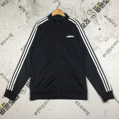 アディダス 3S ブルゾン ジャージ ジャケット ブラック 黒白 L 3100259