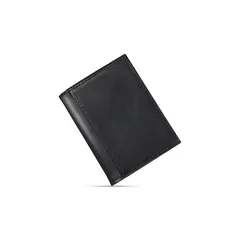 [Kawaoto] 小銭入れ メンズ 日本製 薄いこぜいれ 小さい小銭入れ プエブロレザー 本革 薄型 札もカードも収納可能 コインケース ボックス型 コンパクト 一目瞭然 紳士 (黒色)