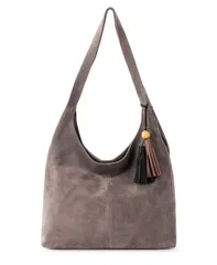 ザサック レディース バッグ ハンドバッグ レザー The Sak Huntley Leather Hobo Mushroom Suede