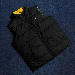 ポロ ラルフローレン ブラック/イェロー リバーシブル ダウン ベスト