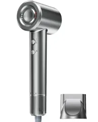 ドライヤー【2026進化モデル・20ｓ速乾】大風量 高速ヘアドライヤー 2億高濃度マイナスイオン 静電気抑制 NTC温度制御システム 過熱保護 恒温ヘアケア 髪質改善 5段階温度調節&2段階風量 【温冷リズム】 マグネット式ノズル付き 小型  6bedcee4