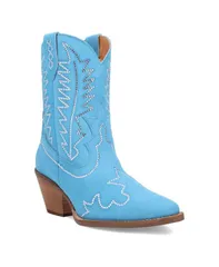 ディンゴ レディース シューズ ブーツ・レインブーツ スエード レザー Dingo Womens Tiny Pony Suede Leather Bootie Blue ブルー