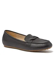 ランズエンド レディース シューズ パンプス レザー ローファー Lands End Womens Comfort Slip On Leather Loafers Black ブラックのサムネイル