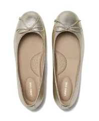 ランズエンド レディース シューズ パンプス レザー Lands End Womens Essentialeather Ballet Flats Light gold ゴールドのサムネイル