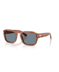 ペルソル レディース アクセサリー サングラス・アイウェア Persol Unisex Rectangle Sunglasses PO3386S Terra Di Sienaのサムネイル
