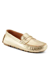 スプリングステップ レディース シューズ パンプス レザー Spring Step Audette Leather Moccasins with Removable Insole and Penny Keeper Soft gold ゴールド