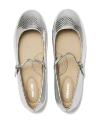 ランズエンド レディース シューズ パンプス トール Lands End Womens Classic Metallic Mary Jane Flatsilver シルバー