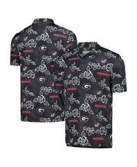 レインスプーナー メンズ トップス ポロシャツ Reyn Spooner Mens Black Georgia Bulldogs Performance Polo Shirt Black ブラックのサムネイル
