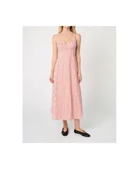 ウィ ウォー ワット レディース トップス ワンピース ミディワンピース ギャザー ミディ WeWoreWhat Womens Ruched Cup Midi Dress Vibrnt red mlti レッド