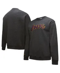 ミッチェルネス メンズ アウター パーカー・スウェット ヴィンテージ スウェット シャツ ロゴ Mens Black Los Angeles Lakers Mitchell Ness Black Ouのサムネイル