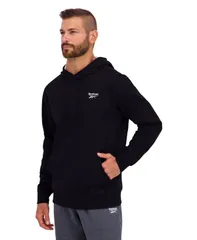 リーボック メンズ アウター パーカー・スウェット Reebok Mens Kangaroo Pocket Hoodie Black ブラック