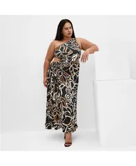 シティーシック レディース トップス ワンピース マキシワンピース プラスサイズ プリント マキシ CITY CHIC Plus Size Alice Print Maxi Dress Winter foliage