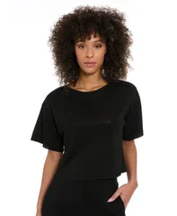 ミューズ レディース トップス シャツ クルーネック Tシャツ Muse Womens Studded Relaxed Crewneck Tee Champagne シャンパンのサムネイル