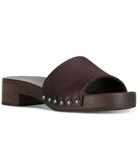 ジェフリー キャンベル レディース シューズ サンダル プラットフォーム Jeffrey Campbell Cambrie Wooden Platform Slide Sandals Coffee Satin コーヒー