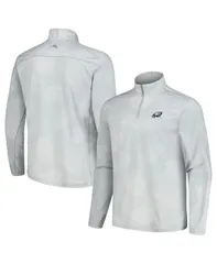 トッミーバハマ メンズ アウター パーカー・スウェット スウェット シャツ Tommy Bahama Mens Gray Philadelphia Eagles Delray Frond IslandZone HalfZip Sweatshirt Gray グ