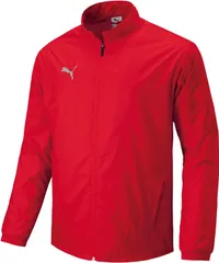 プーマ PUMA サッカー TEAMCUP 裏トリコット ウーブン JKT ジャケット アウター フルジップ 上着 ウインドブレーカー メンズ レディース 撥水 防風 裏起毛 トレーニング  660405 01 PUMARED