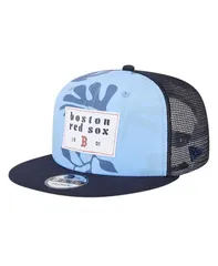 ニューエラ メンズ アクセサリー 帽子 New Era Mens Navy Boston Red Sox Bikini Bottom Trucker 9FIFTY Snapback Hat Navy ネイビー