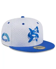 ニューエラ メンズ アクセサリー 帽子 メッシュ New Era Mens White Seattle Sounders FC Throwback Mesh 59FIFTY Fitted Hat White ホワイト
