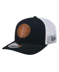 ニューエラ メンズ アクセサリー 帽子 レザー New Era Mens Navy Team USA Leather Patch 9SEVENTY Stretch Snap Adjustable Hat Navy ネイビー