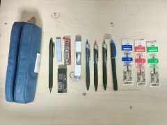 事務用品 学用品 筆記用具 ファン シャープペンシル 消しゴム まとめ