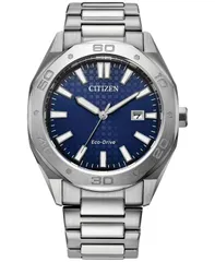 シチズン メンズ アクセサリー 腕時計 Tシャツ Citizen EcoDrive Mens Weekender Stainless Steel Bracelet Watch 41mm No Color