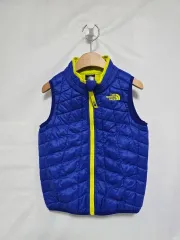 ザノースフェイス キッズ ブルー キルティング 軽量 ダウン ベスト キッズ 4-5歳 1125
