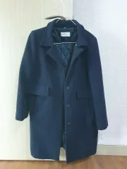 55 66可能 ネイビー ウールコート