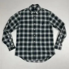 ポロ ラルフローレン グリーンチェック ポケット オックスフォード シャツ S