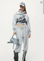 H&M グレンマーティンズ タイ ディテール プリント フーディー S