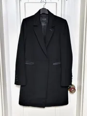 ZIO SONGZIO ブラック レディース ウール コート