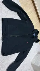 ポロラルフローレン ブラック フードジップアップ